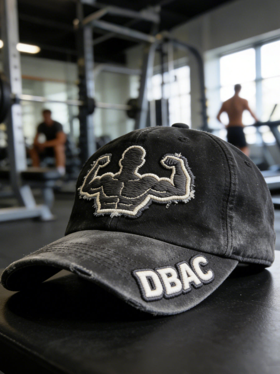 Men's Retro Fitness Strongest Man DBAC Casual Baseball Cap