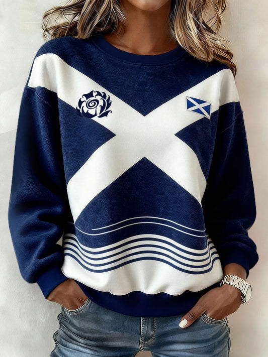 Women's Scotland Rugby Lover Printed Sweatshirt