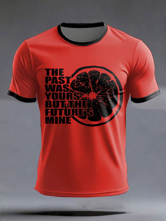 Men's Lemon Roses Music Lover Printed short sleeves t-shirt