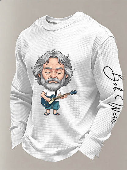 Men's RIP Bob Weir Waffle Crewneck Sweatshirt