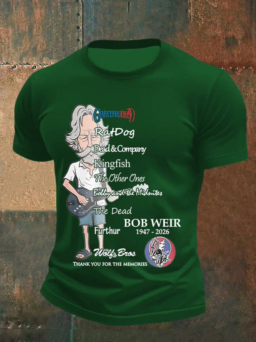 Men's RIP Bob Weir Short-sleeved T-shirt