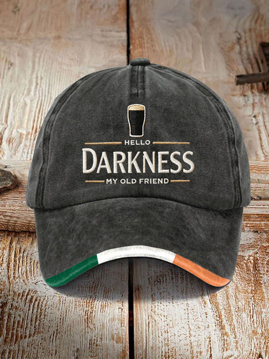 Unisex Hello Darkness My Old Friend Print Cap