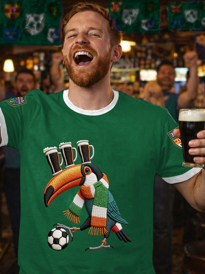 Men's Ireland Rugby Lover Shamrocks Printed T-shirt