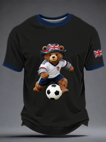 Men's British football Printed T-shirt