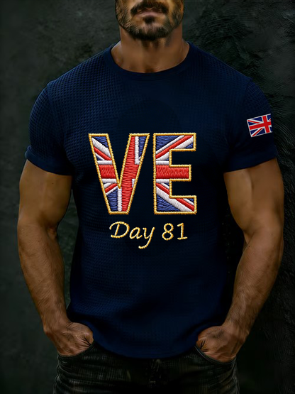 Men's Victory In Europe Day Waffle Short Sleeve