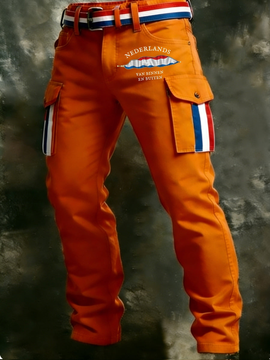 Koningsdag vrijetijdsbroek voor heren