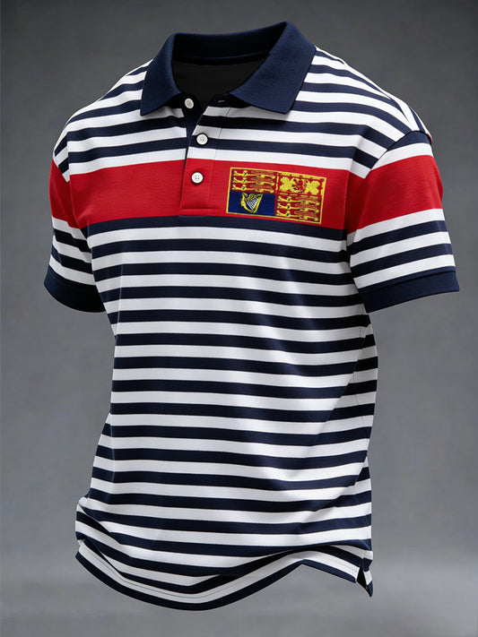 Men's Casual Striped Print Shirt
