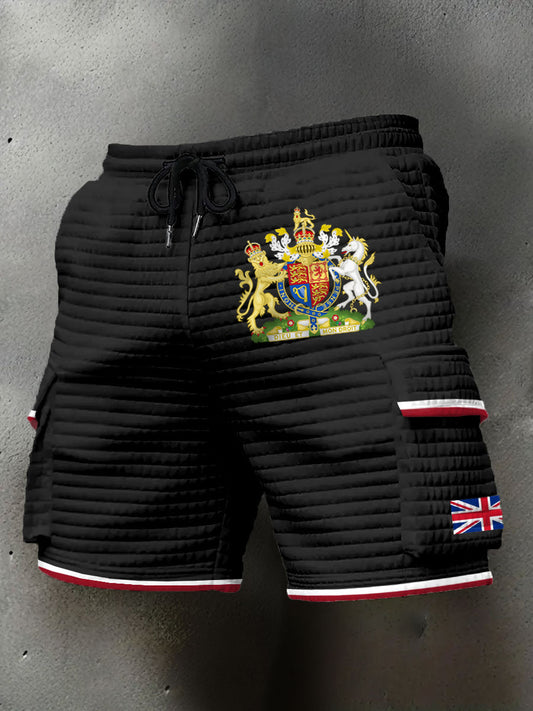Men's UK Printed plaid shorts