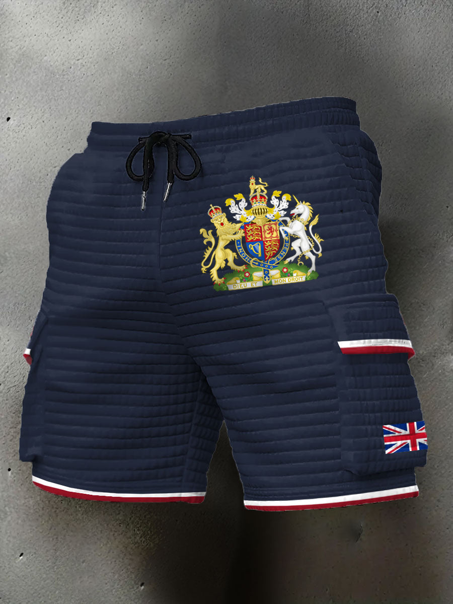 Men's UK Printed plaid shorts