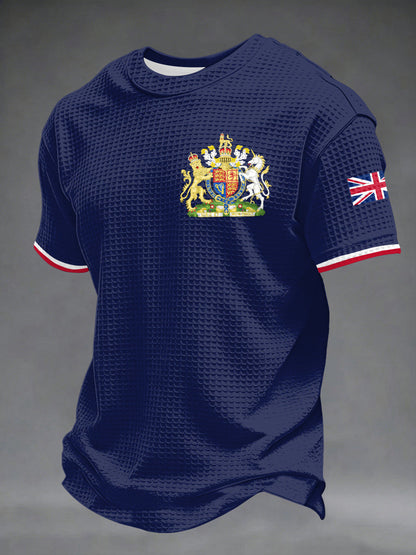 Men's UK Printed Waffle Short Sleeve