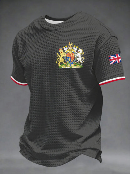 Men's UK Printed Waffle Short Sleeve
