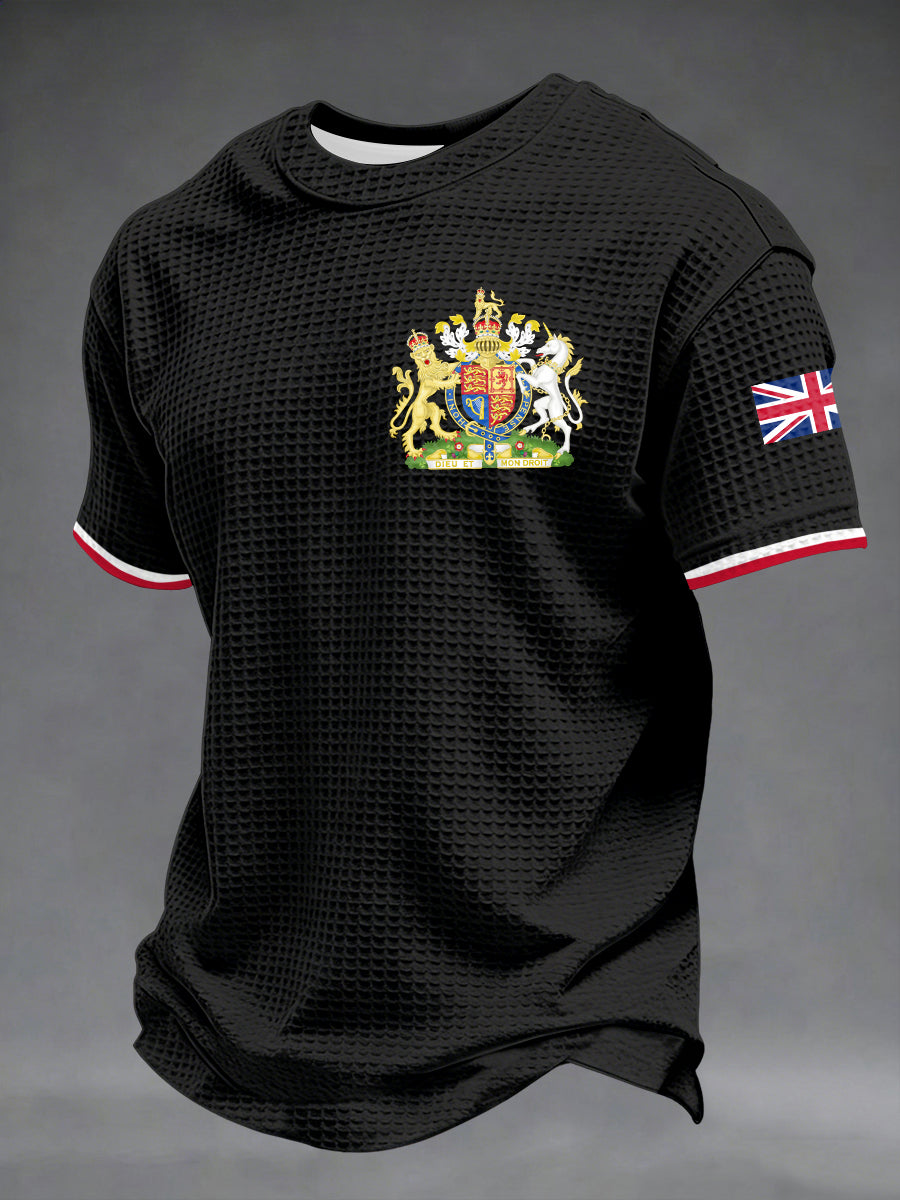 Men's UK Printed Waffle Short Sleeve