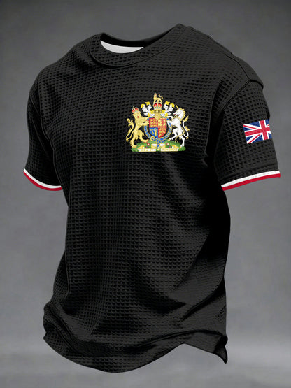 Men's UK Printed Waffle Short Sleeve