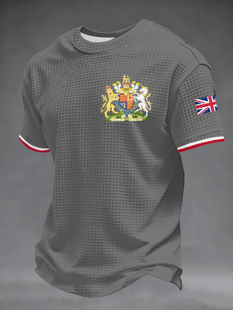 Men's UK Printed Waffle Short Sleeve