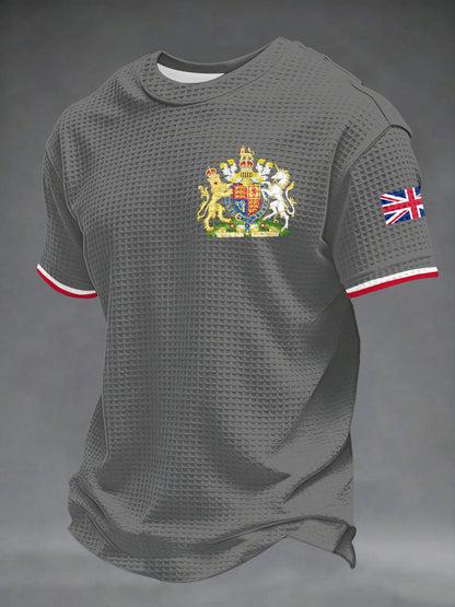 Men's UK Printed Waffle Short Sleeve