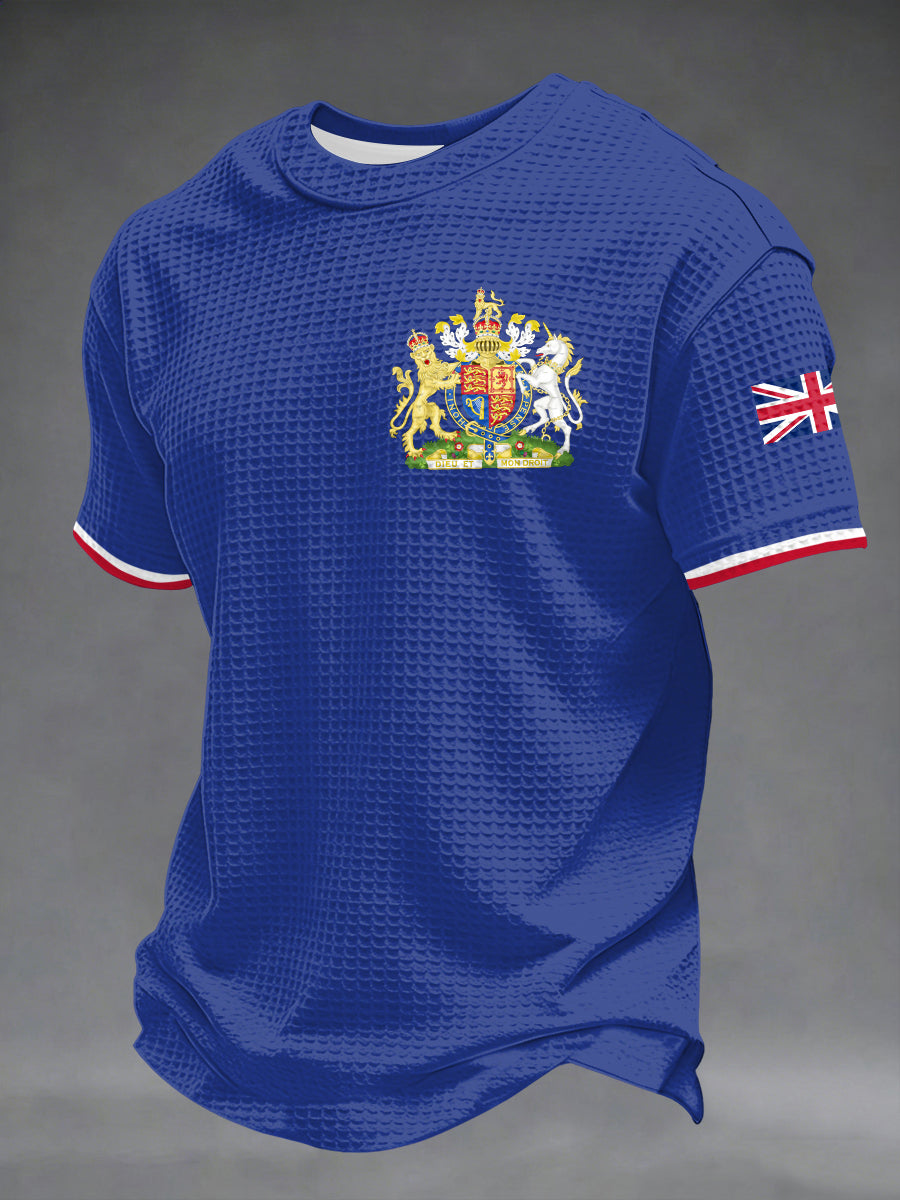 Men's UK Printed Waffle Short Sleeve