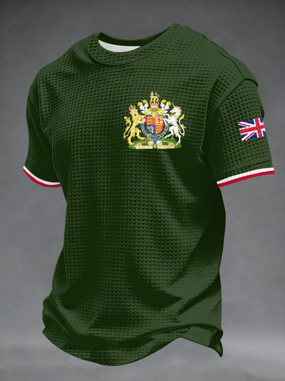 Men's UK Printed Waffle Short Sleeve