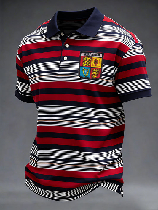 Men's Casual Striped Print Shirt