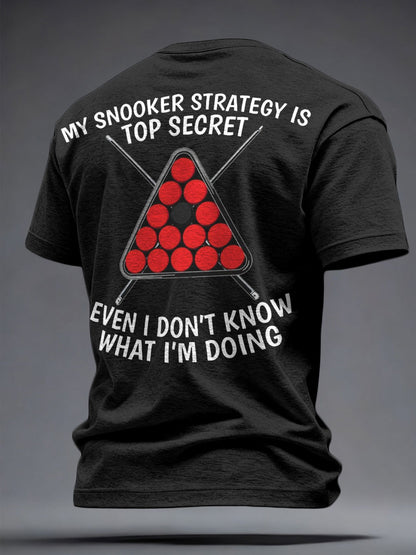 Men's Snooker Lover Printed T-shirt