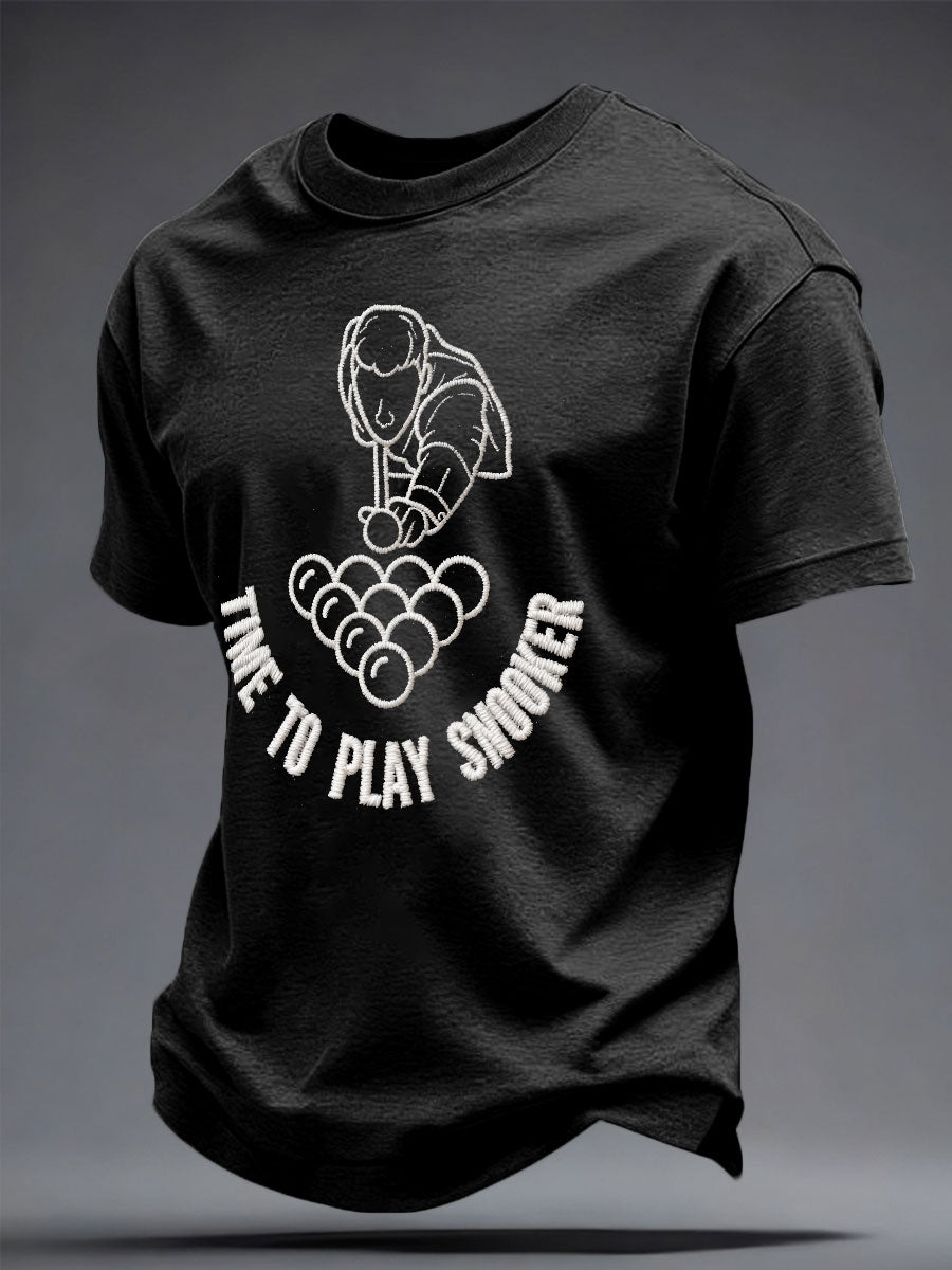 Men's Snooker Lover Printed T-shirt