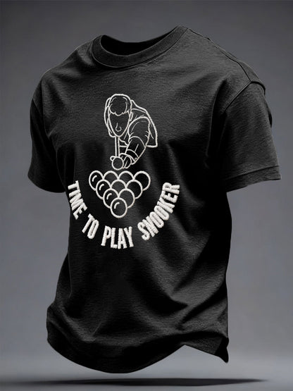Men's Snooker Lover Printed T-shirt