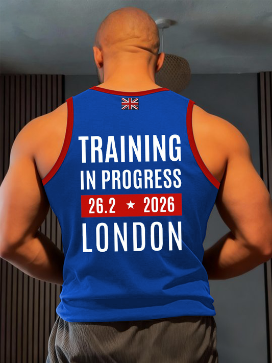 Men' s Training In Progress  London Marathon Vests