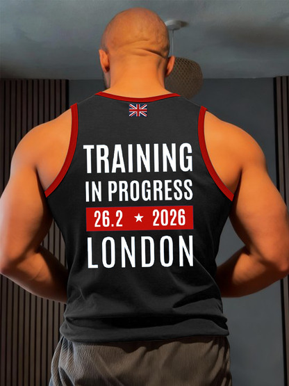 Men' s Training In Progress  London Marathon Vests