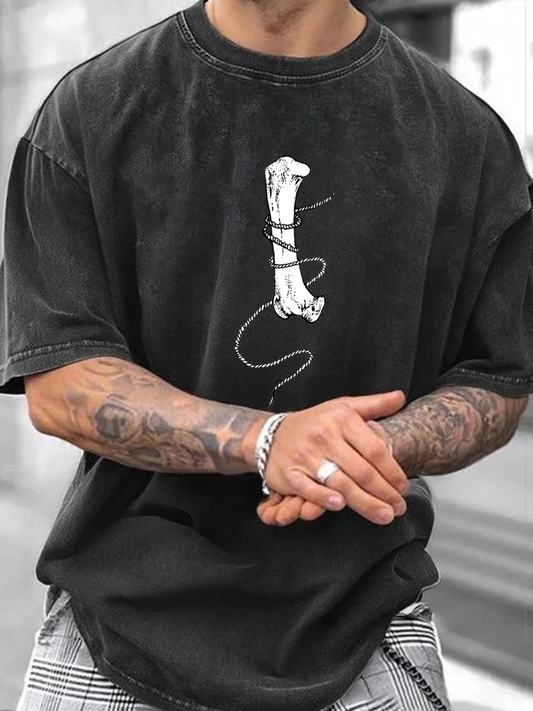 Men's imitation cotton short-sleeved T-shirt