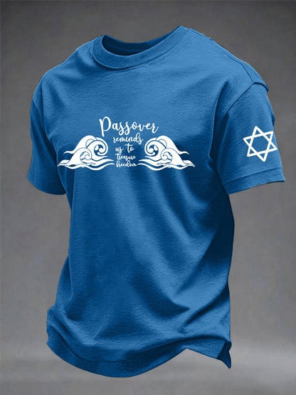 Men's Passover Printed Short Sleeve T-shirt