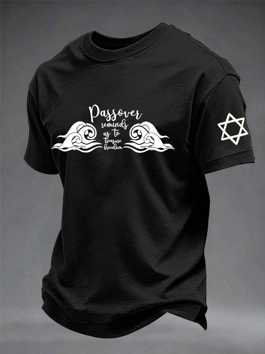 Men's Passover Printed Short Sleeve T-shirt