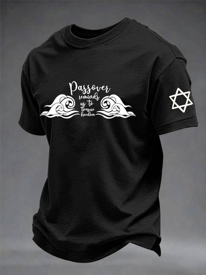 Men's Passover Printed Short Sleeve T-shirt