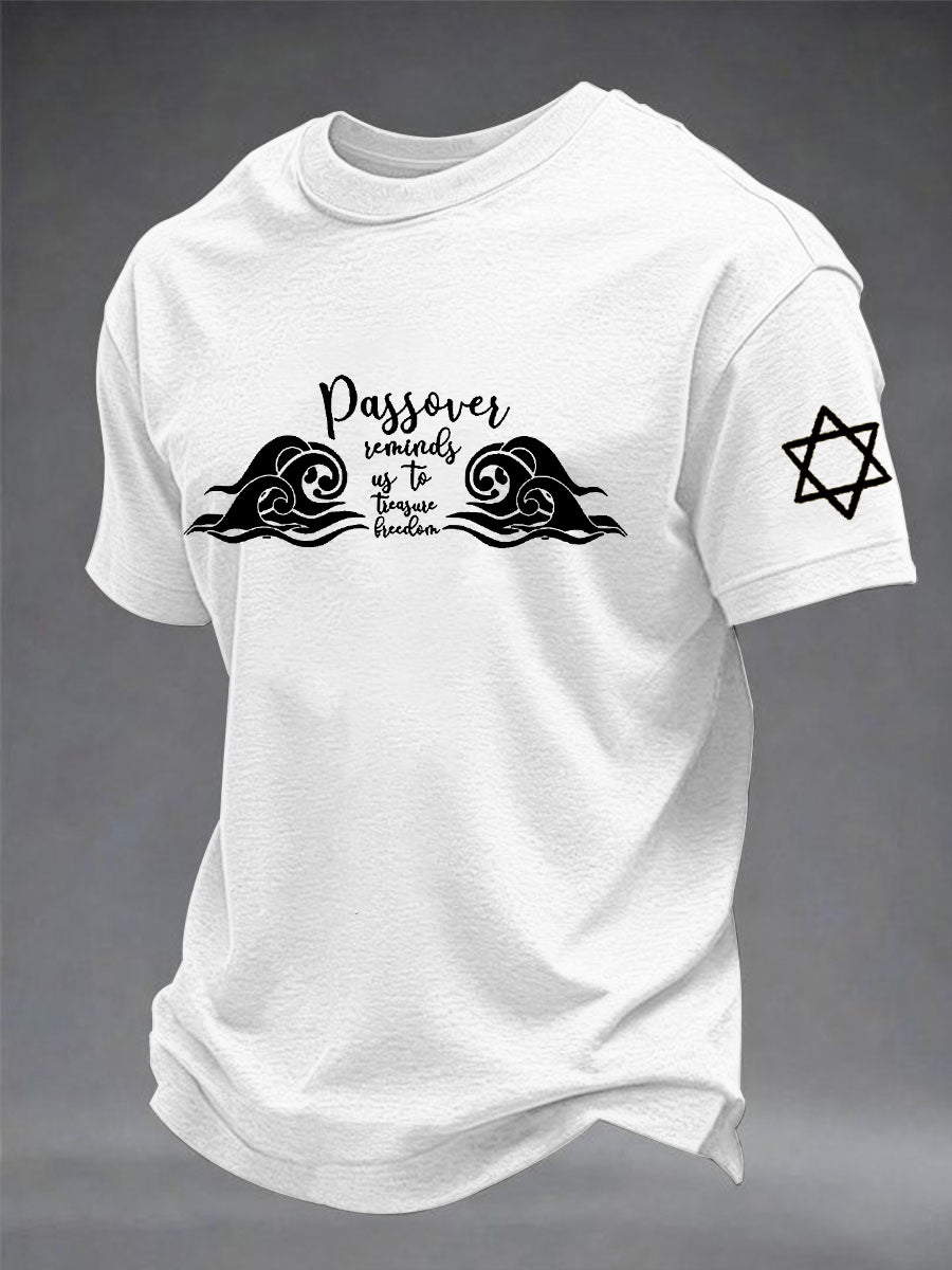 Men's Passover Printed Short Sleeve T-shirt