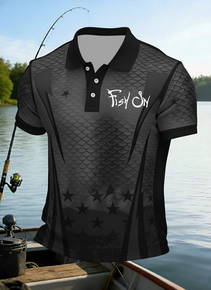 Men's Fishing Printed Shirt