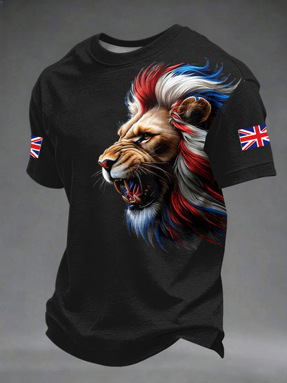 Men's British Style Printed T-shirt