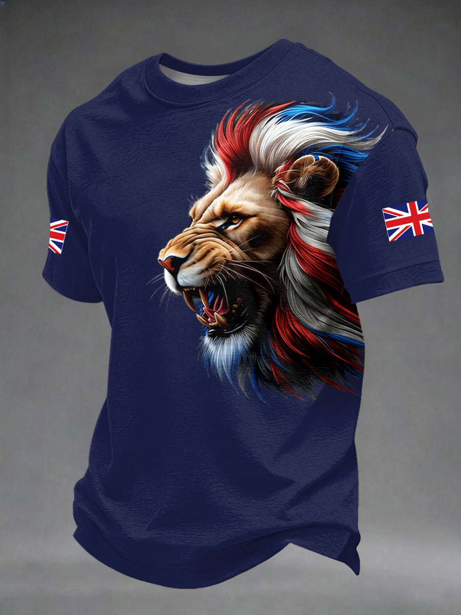 Men's British Style Printed T-shirt