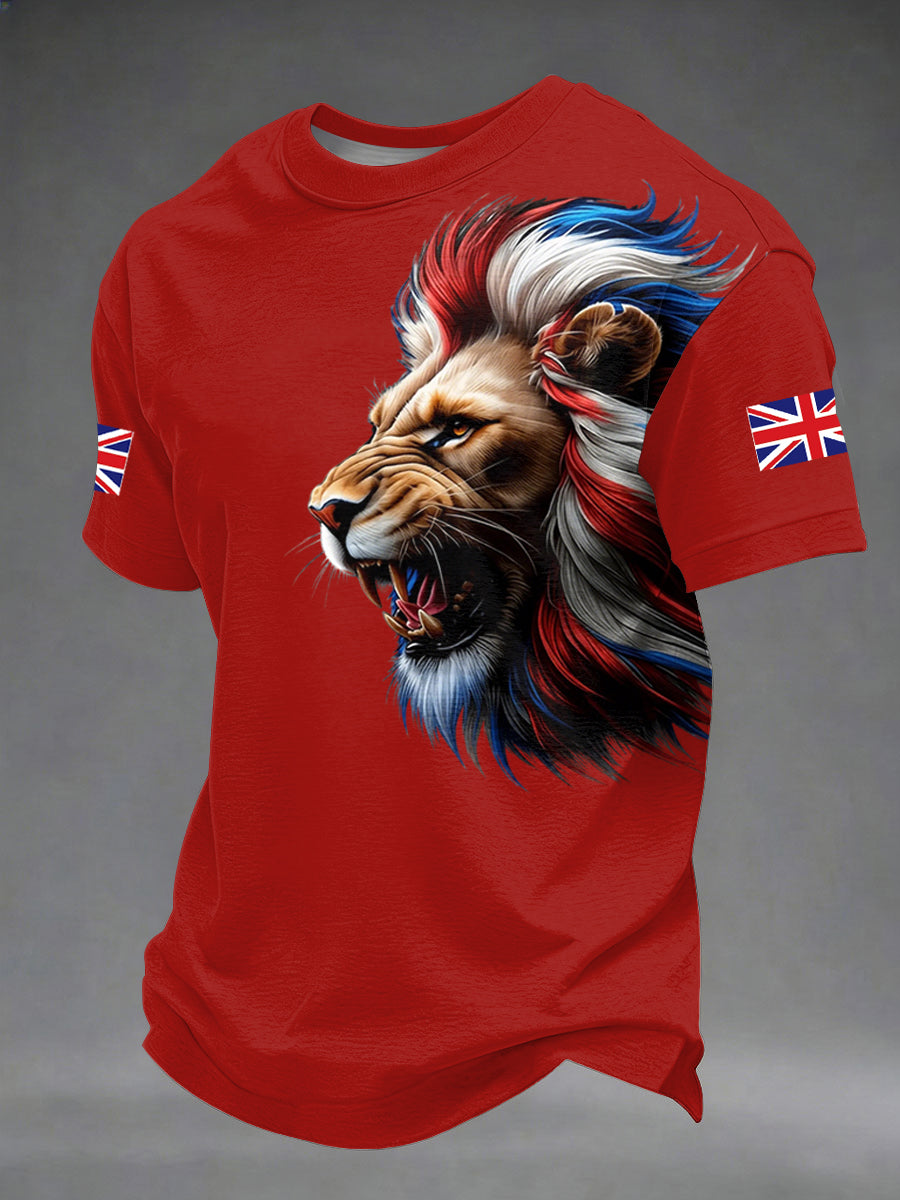 Men's British Style Printed T-shirt