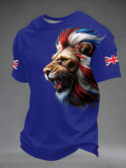 Men's British Style Printed T-shirt