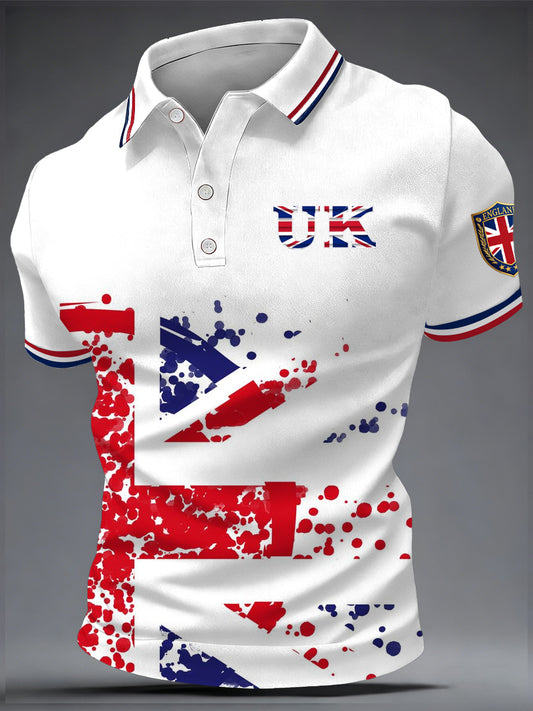 Men's British Style Printed Shirt