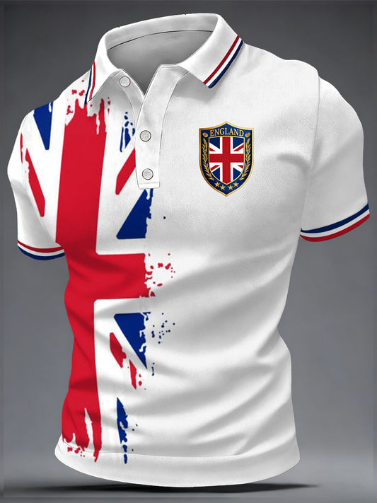 Men's British Style Printed Shirt