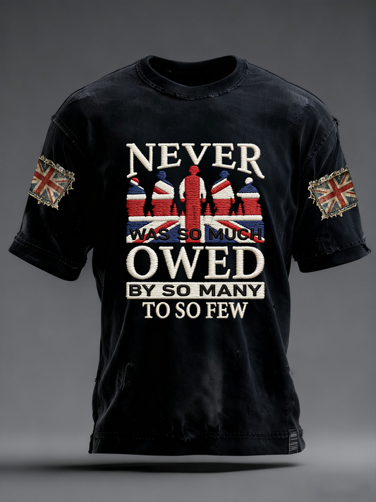 Men's Never Was So Much Owed To So Few Short Sleeves T-shirt