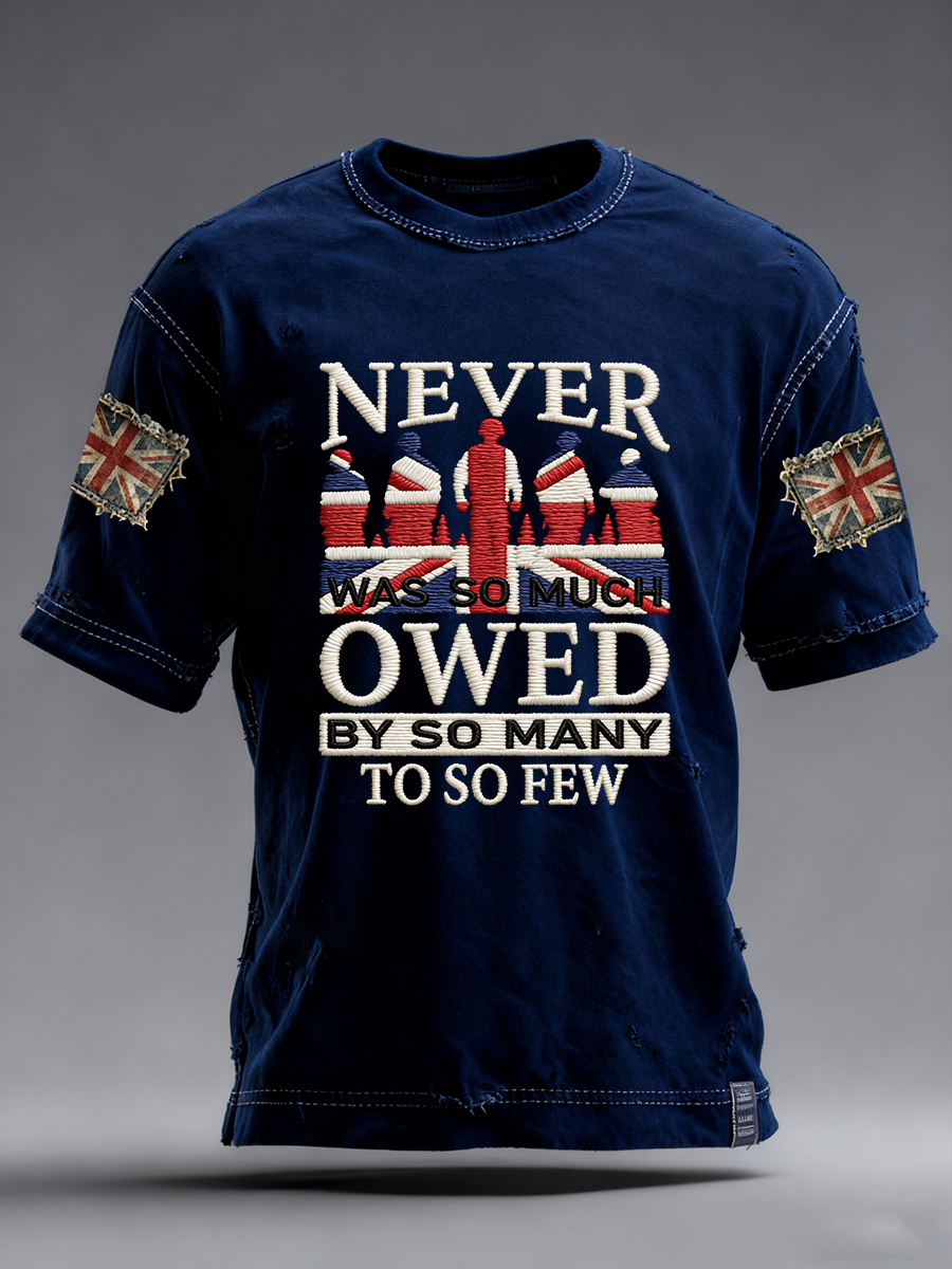 Men's Never Was So Much Owed To So Few Short Sleeves T-shirt