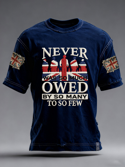 Men's Never Was So Much Owed To So Few Short Sleeves T-shirt