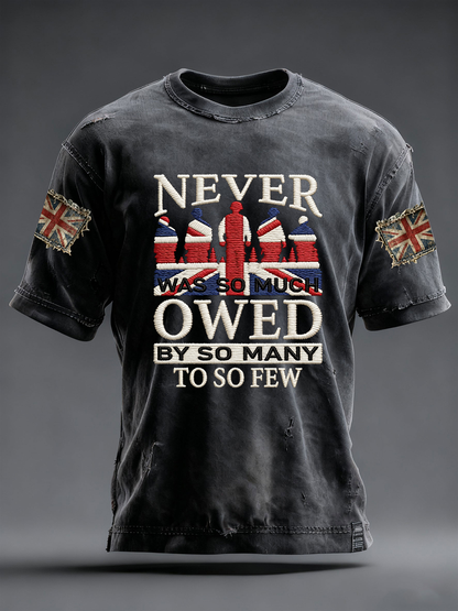 Men's Never Was So Much Owed To So Few Short Sleeves T-shirt