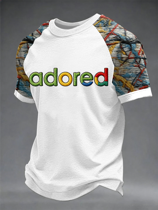Men's Lemon Roses Music Lover Printed short sleeve t-shirt
