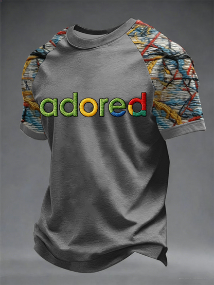 Men's Lemon Roses Music Lover Printed short sleeve t-shirt