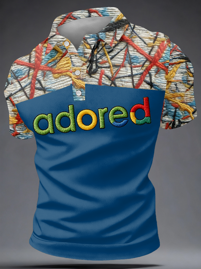 Men's Lemon Roses Music Lover Printed polo shirt