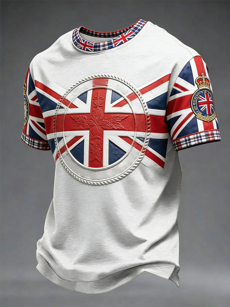 Men's British Style Printed T-shirt