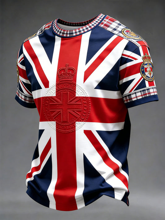 Men's British Style Printed T-shirt
