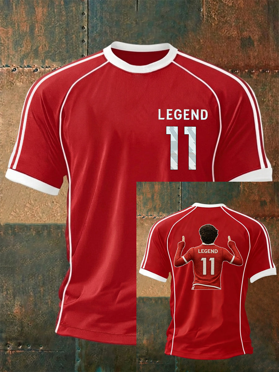 Men's Legend 11 Print Gift For Soccer Fans Casual Tee