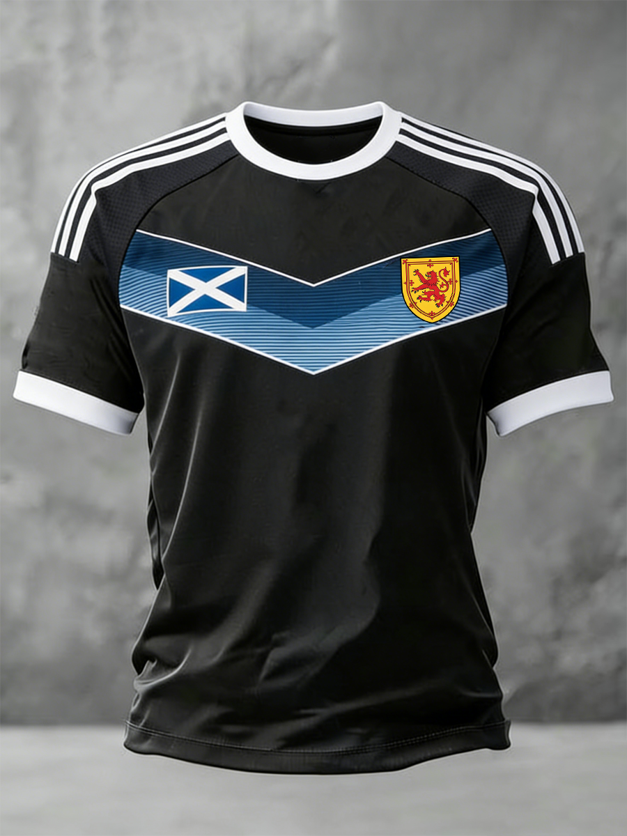 Men's UK Football Lover Scotland Printed short sleeve t-shirt